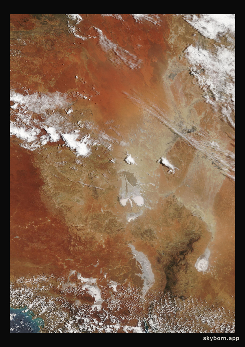The Earth on 10 November 2005 · Lake Eyre, Australia