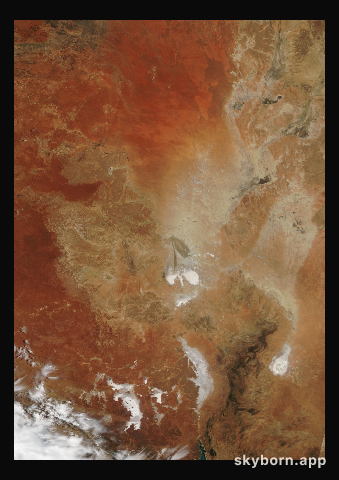 The Earth on 3 December 2005 · Lake Eyre, Australia