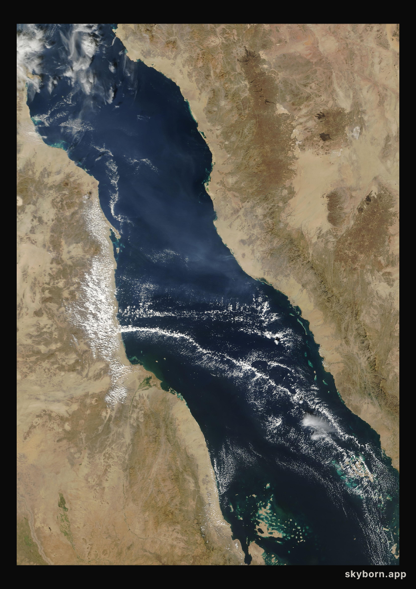 The Earth on 5 December 2005 · Red Sea