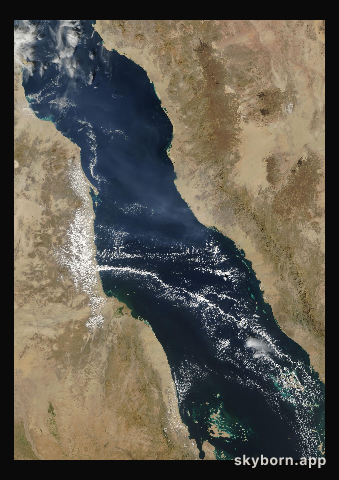 The Earth on 5 December 2005 · Red Sea