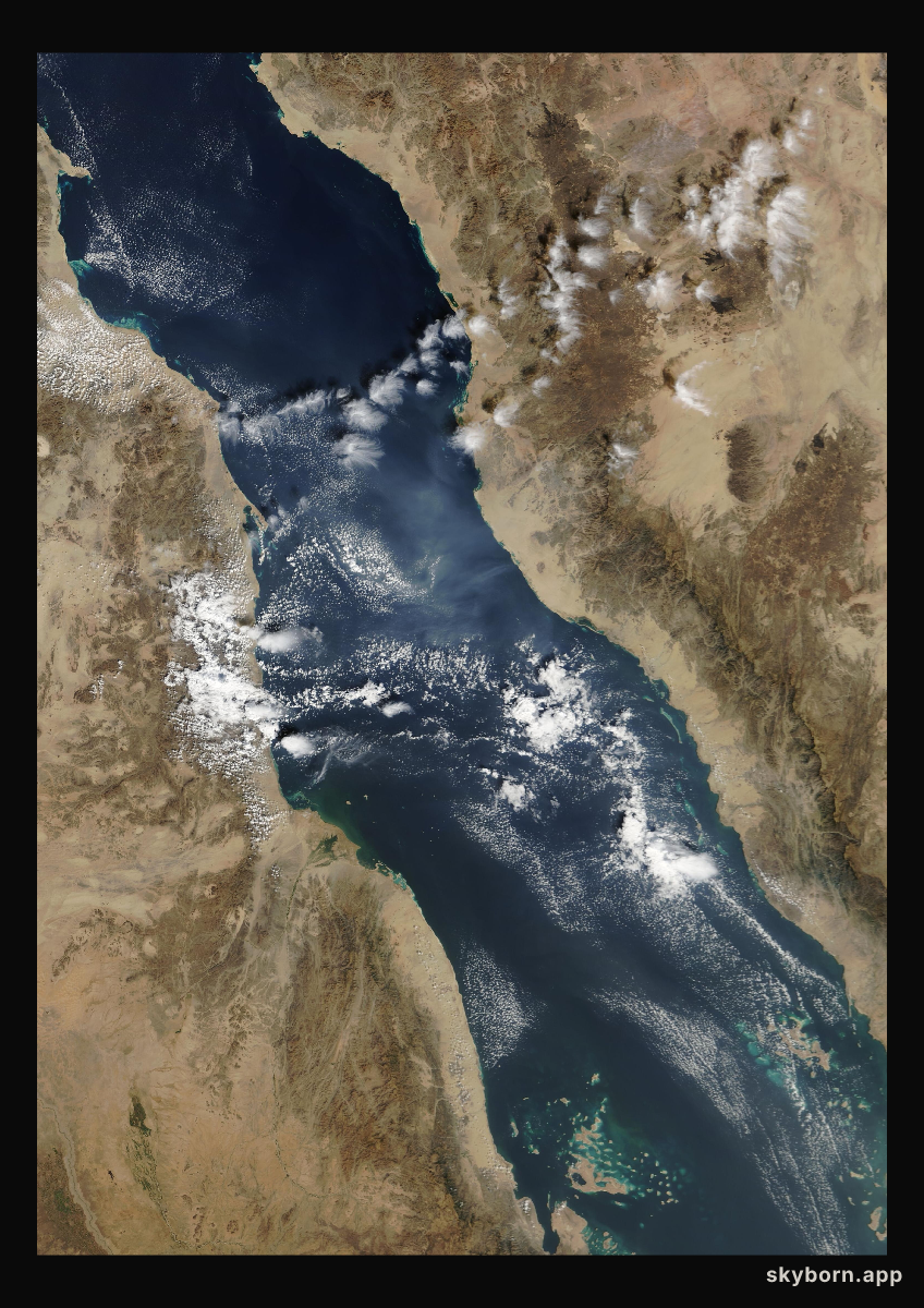 The Earth on 6 December 2005 · Red Sea