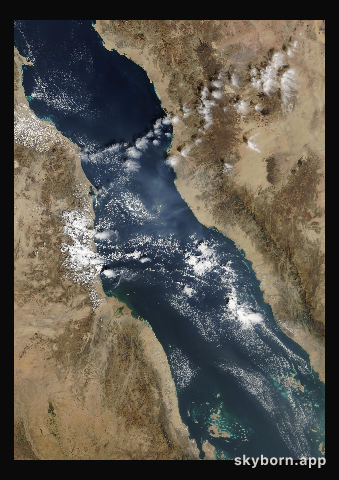 The Earth on 6 December 2005 · Red Sea