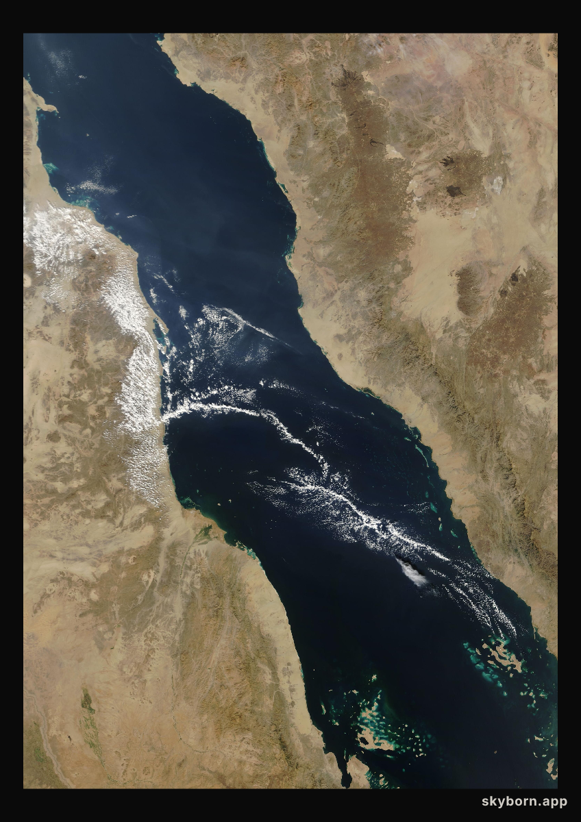 The Earth on 12 December 2005 · Red Sea