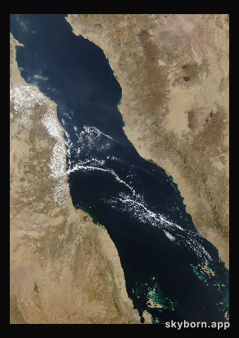 The Earth on 12 December 2005 · Red Sea