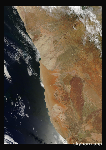 The Earth on 16 December 2005 · Namib Desert