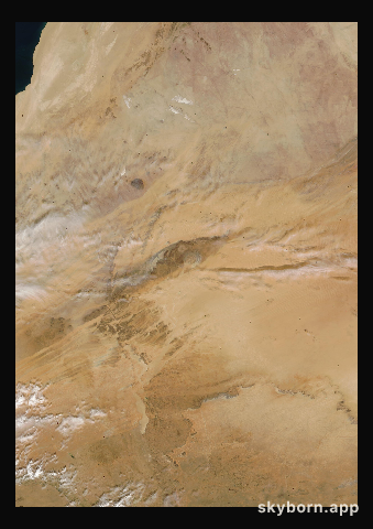 The Earth on 17 December 2005 · Eye of the Sahara, Mauritania