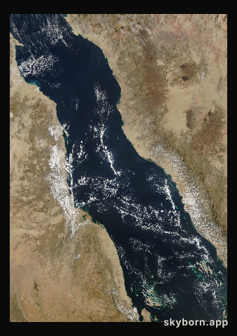 The Earth on 19 December 2005 · Red Sea
