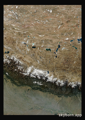 The Earth on 20 December 2005 · Himalaya and Tibet