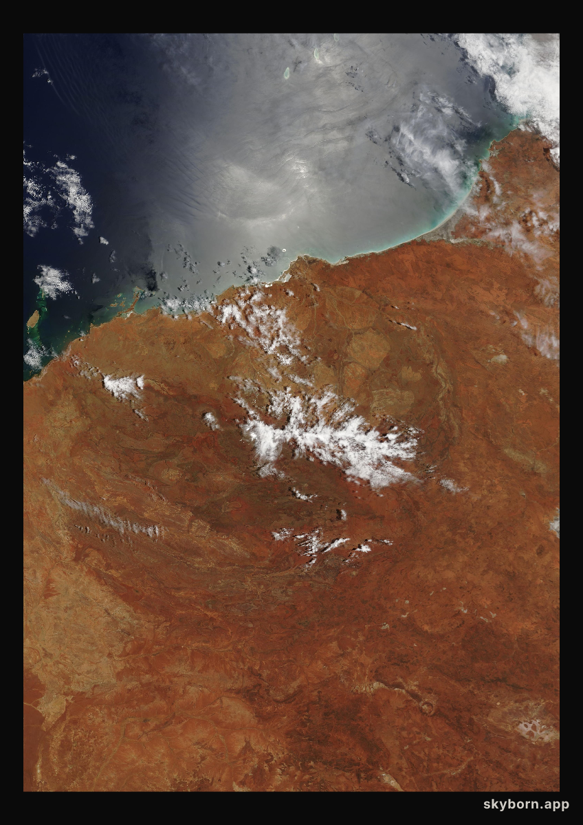 The Earth on 25 December 2005 · Pilbara, Western Australia