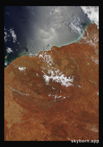 The Earth on 25 December 2005 · Pilbara, Western Australia