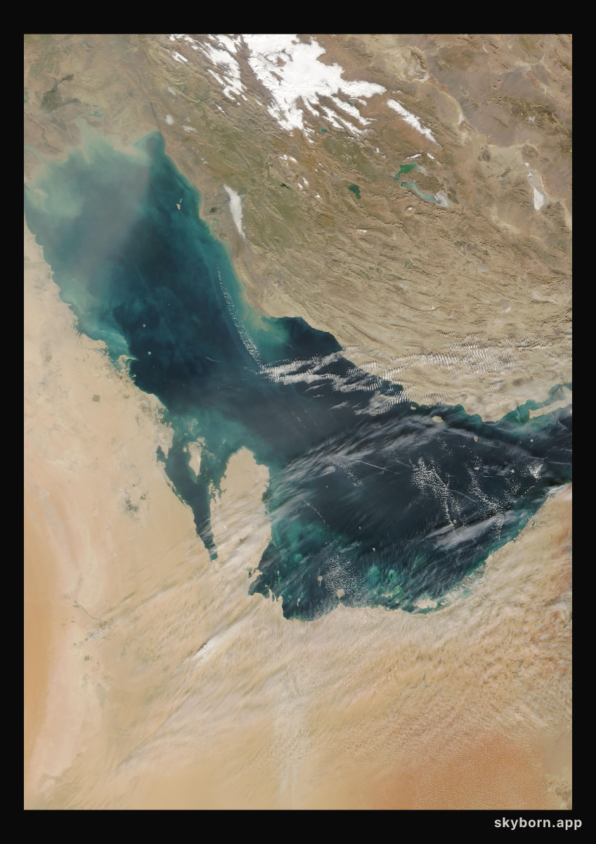 The Earth on 29 December 2005 · Persian Gulf