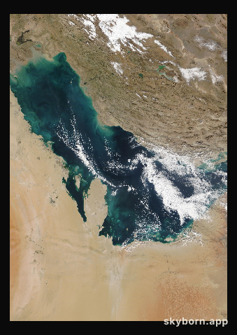 The Earth on 1 January 2006 · Persian Gulf