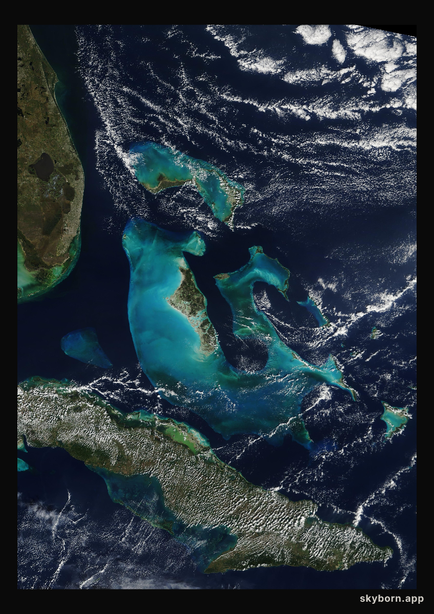 The Earth on 4 January 2006 · Bahamas