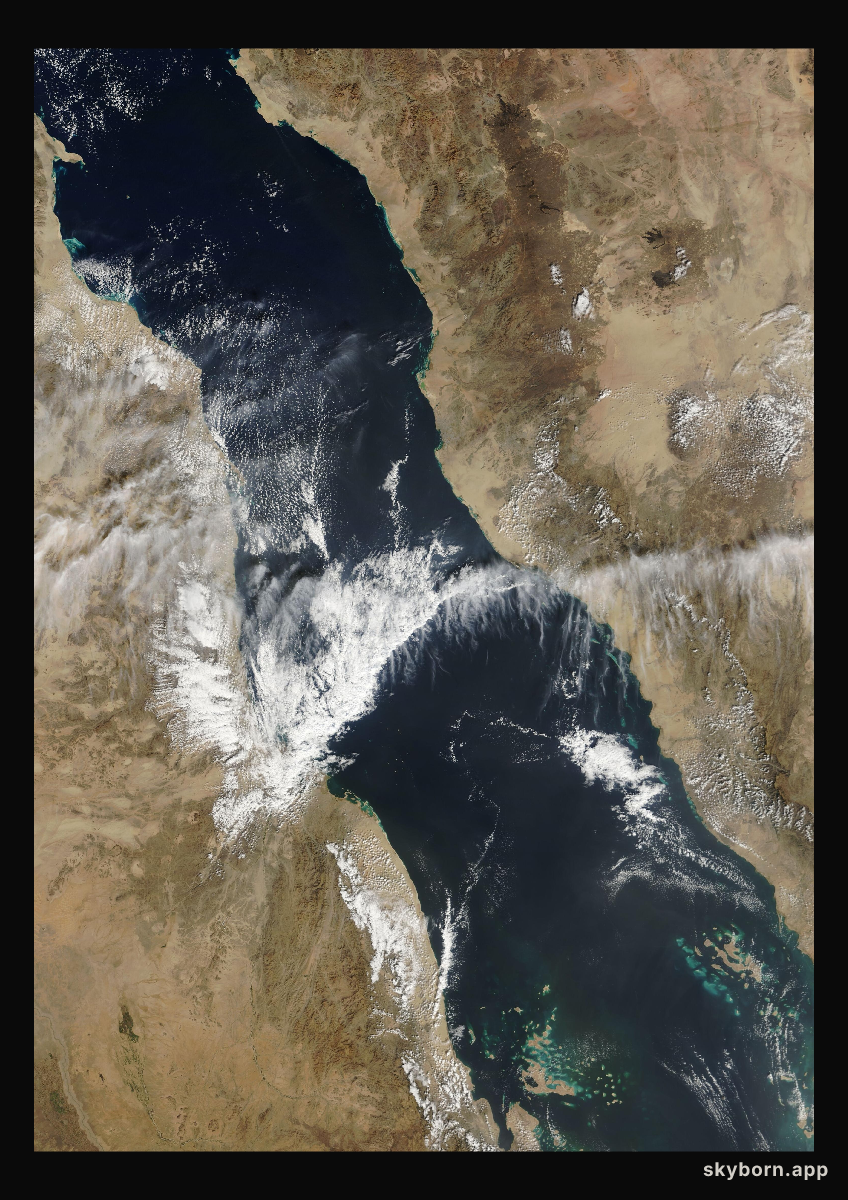 The Earth on 9 January 2006 · Red Sea
