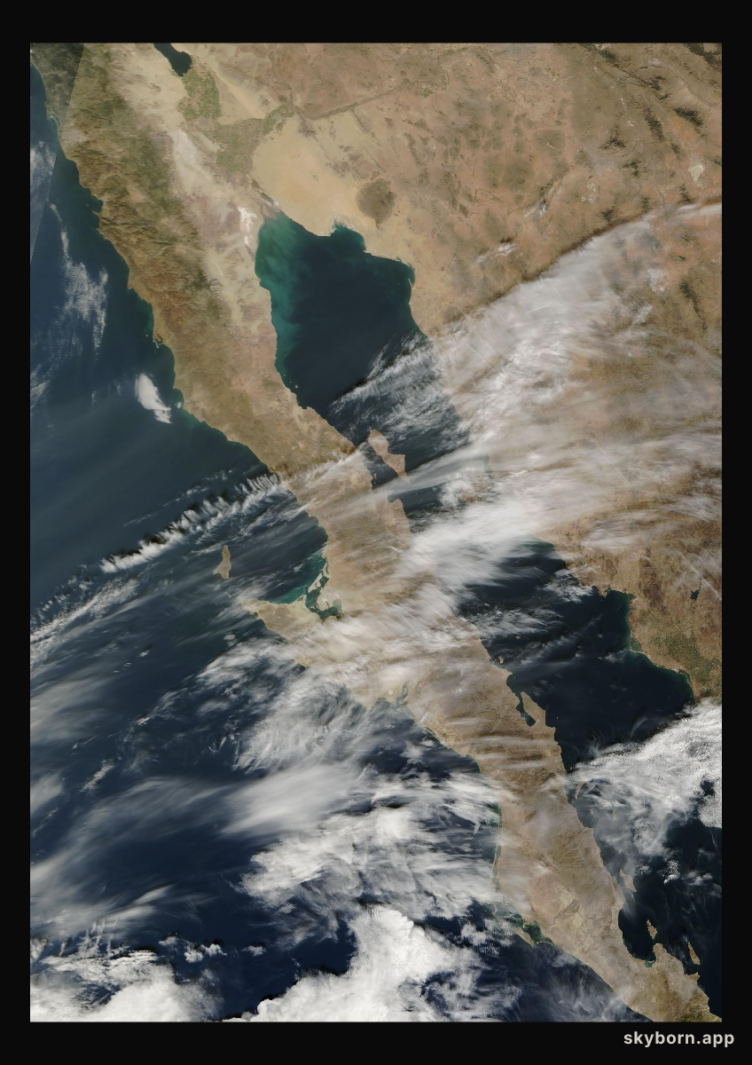 The Earth on 11 January 2006 · Baja California