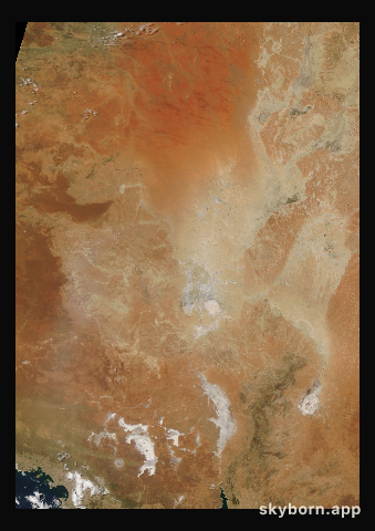 The Earth on 21 January 2006 · Lake Eyre, Australia