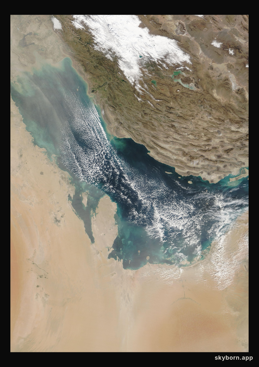 The Earth on 22 January 2006 · Persian Gulf