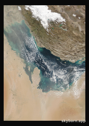 The Earth on 22 January 2006 · Persian Gulf