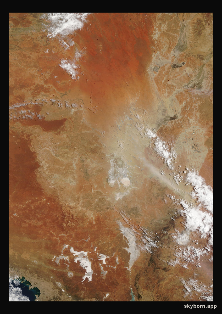The Earth on 24 January 2006 · Lake Eyre, Australia