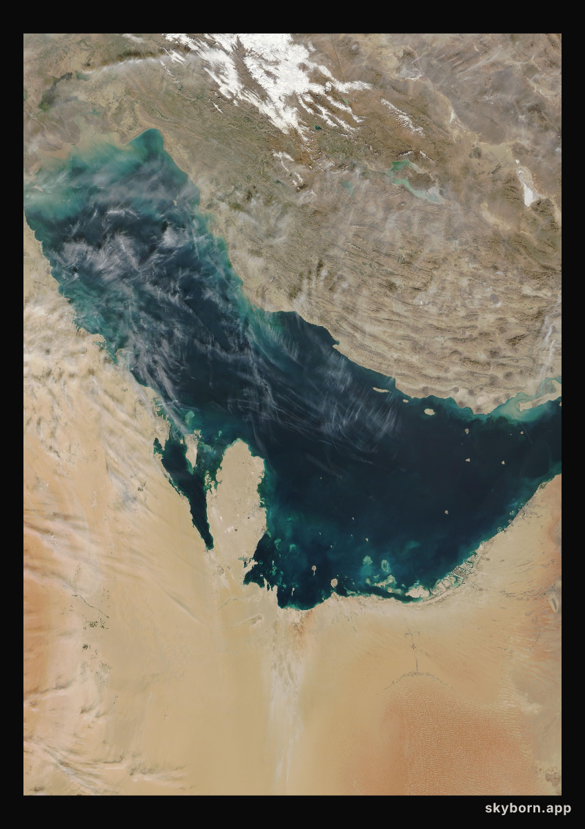 The Earth on 2 February 2006 · Persian Gulf