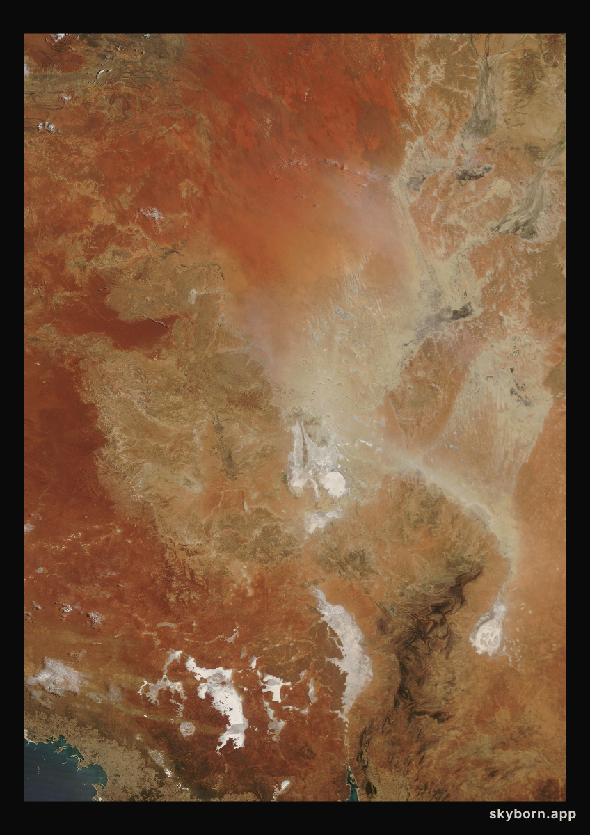 The Earth on 7 February 2006 · Lake Eyre, Australia