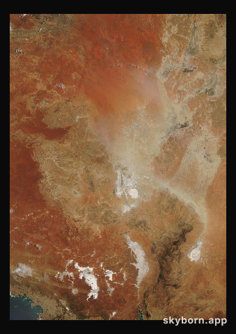 The Earth on 7 February 2006 · Lake Eyre, Australia