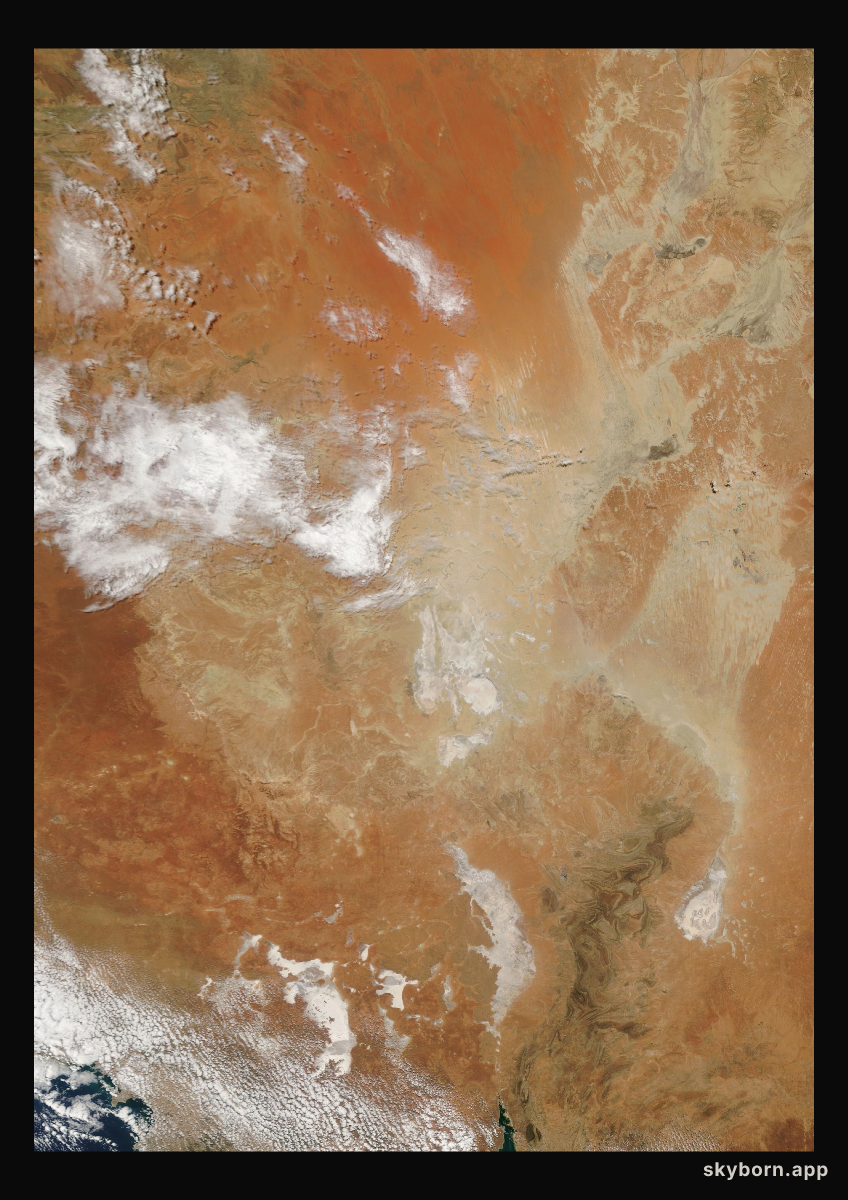 The Earth on 13 February 2006 · Lake Eyre, Australia