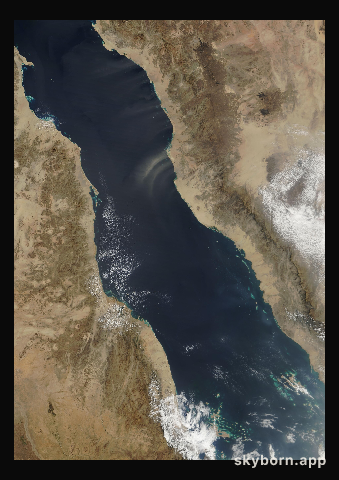 The Earth on 24 February 2006 · Red Sea