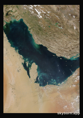 The Earth on 25 February 2006 · Persian Gulf