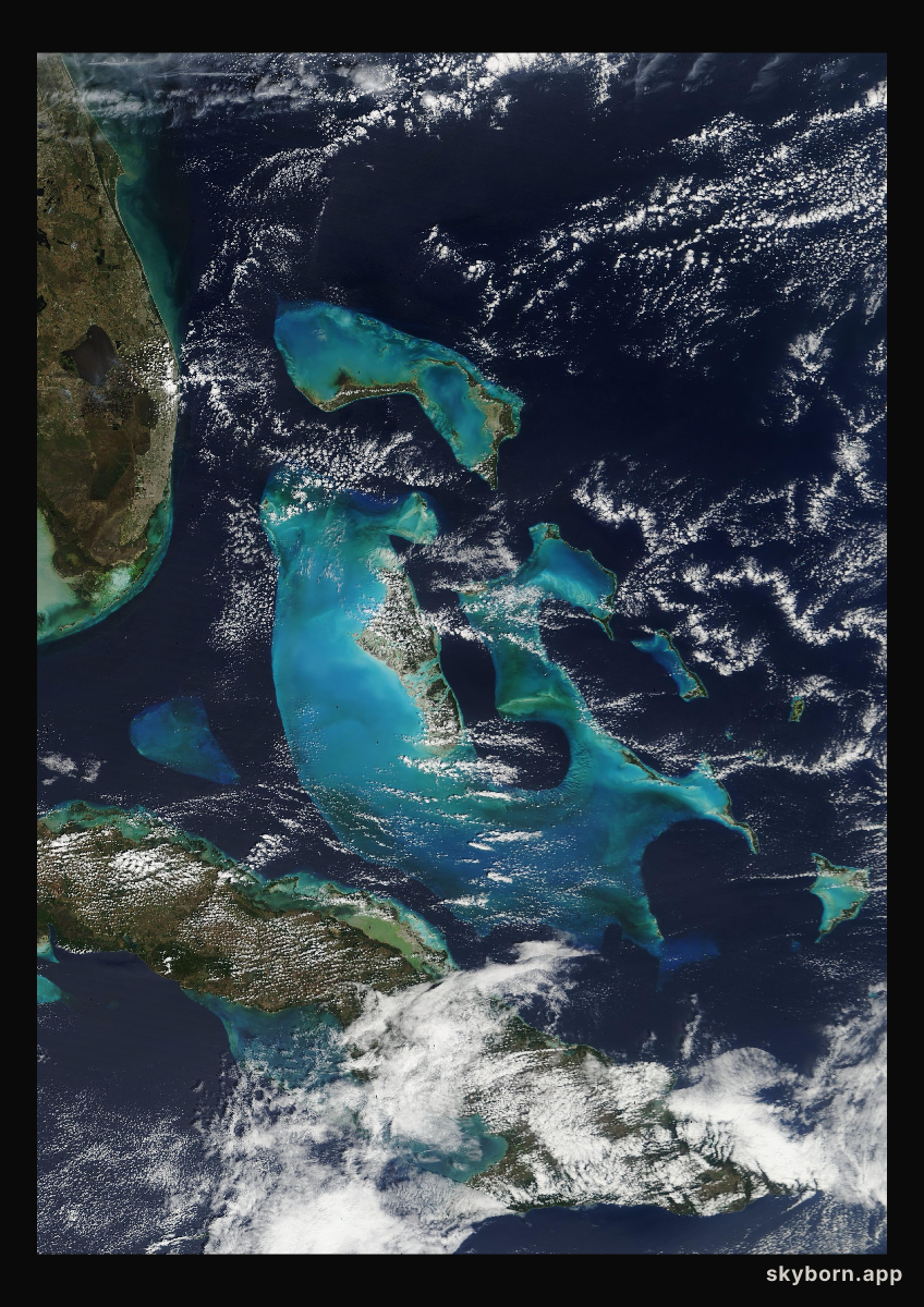 The Earth on 28 February 2006 · Bahamas
