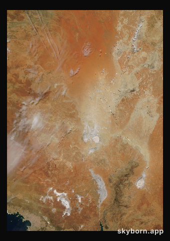 The Earth on 1 March 2006 · Lake Eyre, Australia