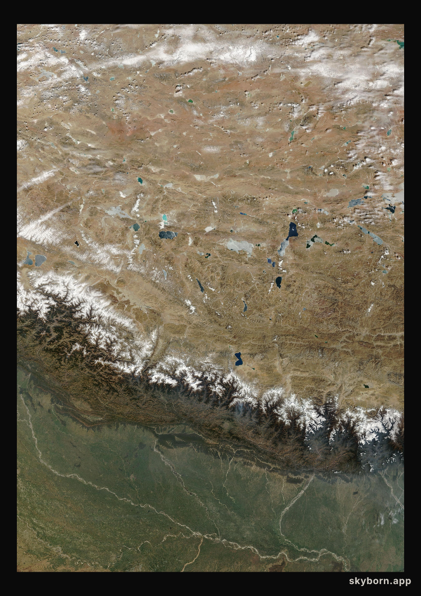 The Earth on 3 March 2006 · Himalaya and Tibet