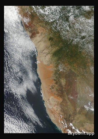 The Earth on 11 March 2006 · Namib Desert