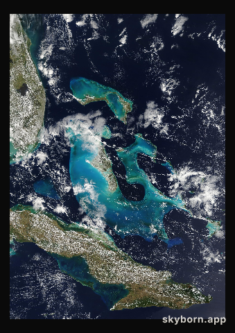 The Earth on 13 March 2006 · Bahamas