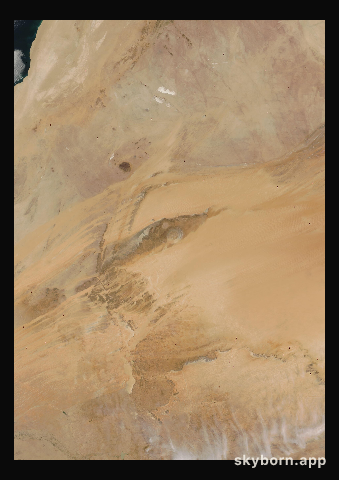 The Earth on 14 March 2006 · Eye of the Sahara, Mauritania