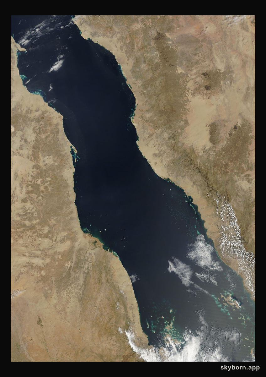 The Earth on 16 March 2006 · Red Sea