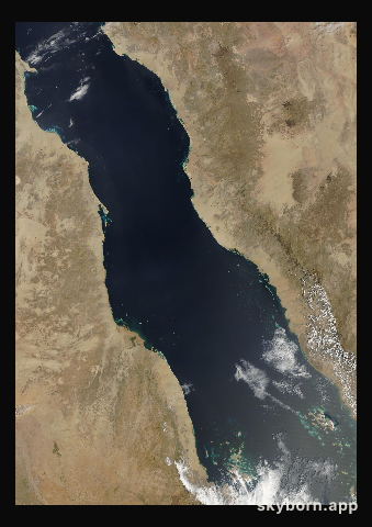 The Earth on 16 March 2006 · Red Sea