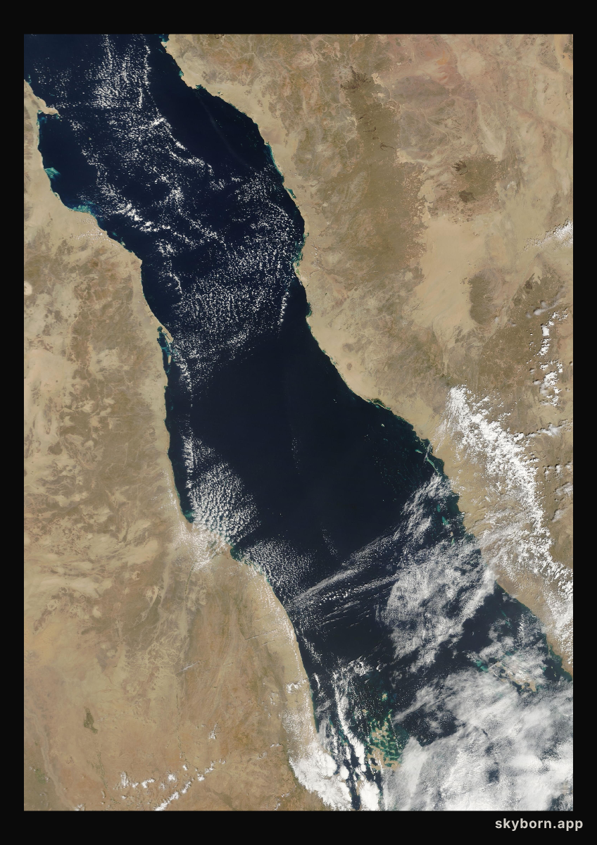 The Earth on 18 March 2006 · Red Sea