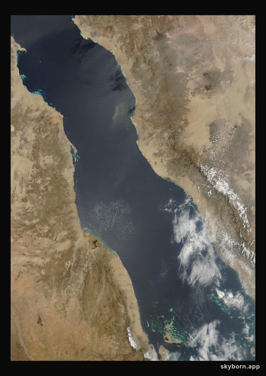 The Earth on 21 March 2006 · Red Sea