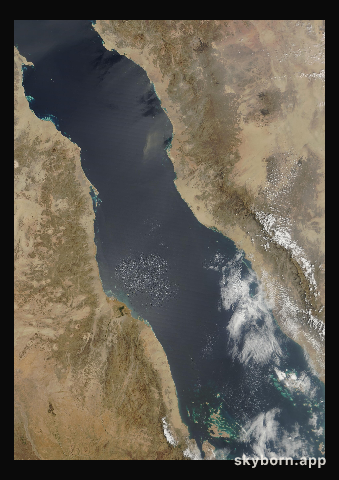 The Earth on 21 March 2006 · Red Sea