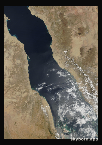 The Earth on 23 March 2006 · Red Sea