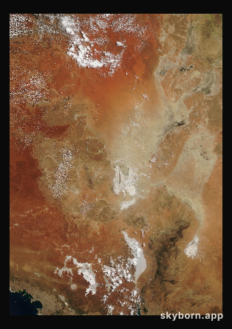 The Earth on 25 March 2006 · Lake Eyre, Australia