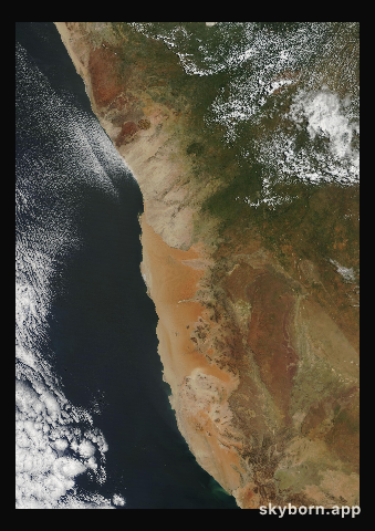 The Earth on 27 March 2006 · Namib Desert