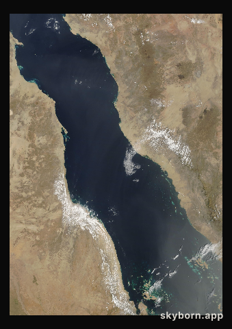 The Earth on 10 April 2006 · Red Sea