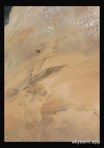 The Earth on 13 April 2006 · Eye of the Sahara, Mauritania