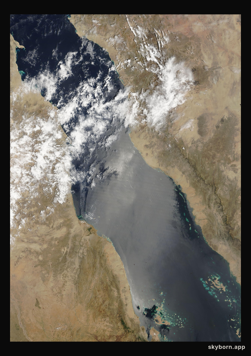 The Earth on 15 April 2006 · Red Sea