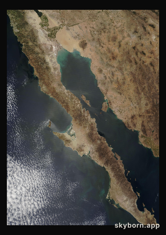 The Earth on 18 April 2006 · Baja California