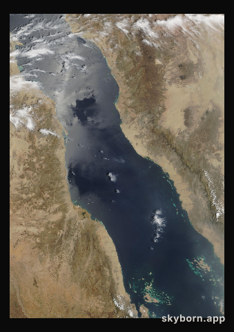 The Earth on 29 April 2006 · Red Sea