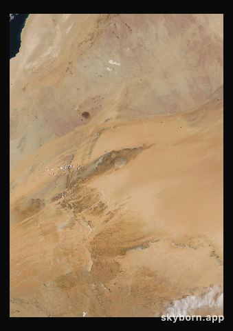 The Earth on 8 May 2006 · Eye of the Sahara, Mauritania