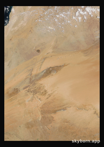 The Earth on 10 May 2006 · Eye of the Sahara, Mauritania